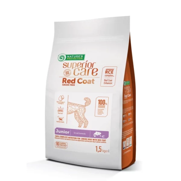 Nature's Protection - Superior Care - RED COAT JUNIOR Small Breeds con Salmone 1,5 Kg
