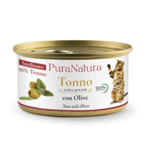 Mousse Sterilizzato TONNO CON OLIVE - Pura Natura