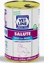 Vet Line Umido Salute - Pesce e patate 400g